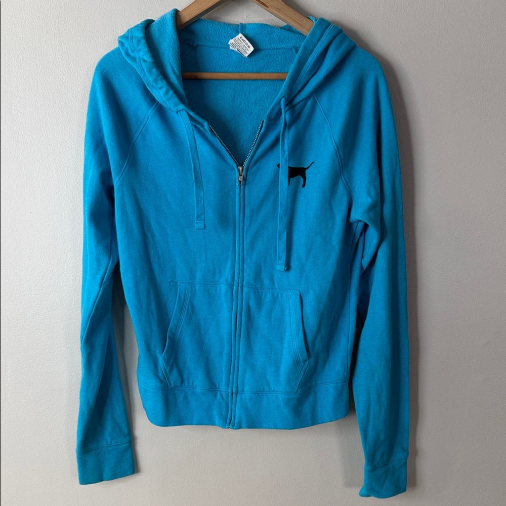 PINK Victoria's Secret Vibrant Blue Hoodie